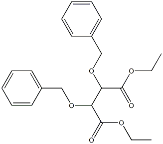 2-O,3-O-Dibenzyl-L-tartaric acid diethyl ester Struktur