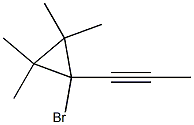 1-(1-Propynyl)-1-bromo-2,2,3,3-tetramethylcyclopropane Struktur