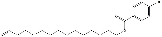 4-Hydroxybenzoic acid 14-pentadecenyl ester Struktur