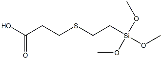 3-[2-(Trimethoxysilyl)ethylthio]propionic acid Struktur