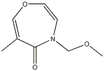 4-Methoxymethyl-6-methyl-1,4-oxazepin-5(4H)-one Struktur