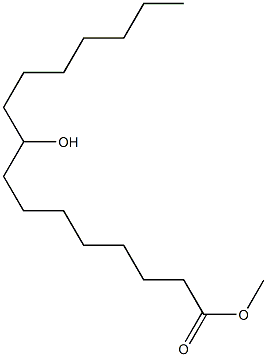 9-Hydroxypalmitic acid methyl ester Struktur