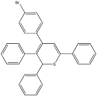 2,3,6-Triphenyl-4-(4-bromophenyl)-2H-thiopyran Struktur