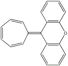 9-(2,4,6-Cycloheptatrien-1-ylidene)-9H-xanthene Struktur