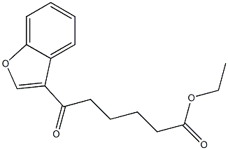 6-(Benzofuran-3-yl)-6-oxohexanoic acid ethyl ester Struktur