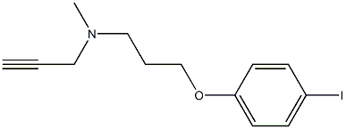 N-Methyl-N-(2-propynyl)-3-(4-iodophenoxy)propylamine Struktur