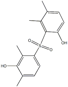 2,3'-Dihydroxy-2',4',5,6-tetramethyl[sulfonylbisbenzene] Struktur