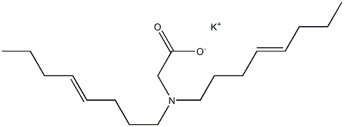 N,N-Di(4-octenyl)glycine potassium salt Struktur