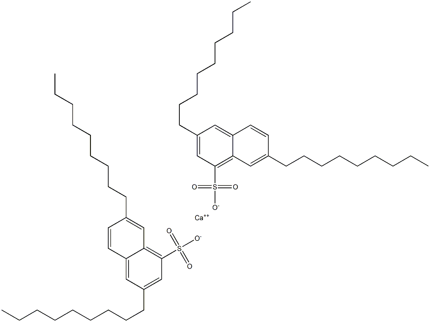 Bis(3,7-dinonyl-1-naphthalenesulfonic acid)calcium salt Struktur