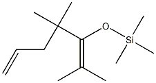 2,4,4-Trimethyl-3-(trimethylsilyloxy)-2,6-heptadiene Struktur