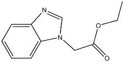 1H-Benzimidazole-1-acetic acid ethyl ester Struktur