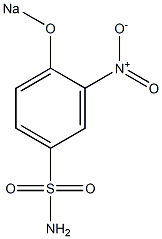 3-Nitro-4-sodiooxybenzenesulfonamide Struktur