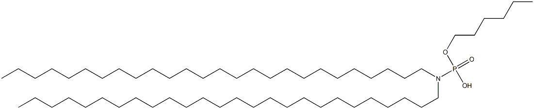 N,N-Dihexacosylamidophosphoric acid hydrogen hexyl ester Struktur