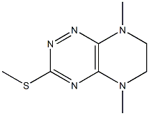 5,8-Dimethyl-3-methylthio-5,6,7,8-tetrahydropyrazino[2,3-e]-1,2,4-triazine Struktur