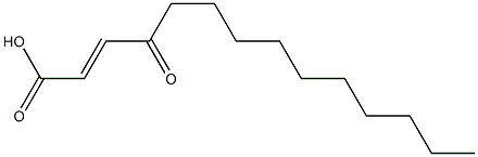 4-Oxo-2-tetradecenoic acid Struktur