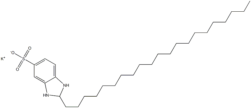 2,3-Dihydro-2-henicosyl-1H-benzimidazole-5-sulfonic acid potassium salt Struktur