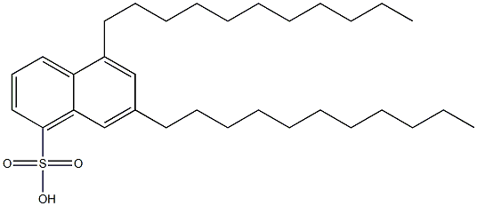 5,7-Diundecyl-1-naphthalenesulfonic acid Struktur