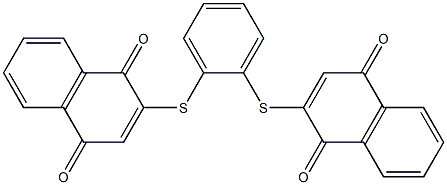 2,2'-(1,2-Phenylenedithio)bis(1,4-naphthoquinone) Struktur