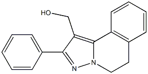 5,6-Dihydro-2-phenylpyrazolo[5,1-a]isoquinoline-1-methanol Struktur