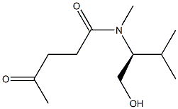 N-[(S)-1-Hydroxymethyl-2-methylpropyl]-N-methyl-4-oxovaleramide Struktur