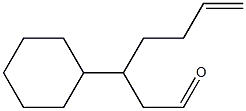 3-Cyclohexyl-4-(2-propenyl)butanal Struktur