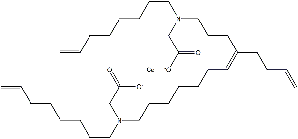 Bis[N,N-di(7-octenyl)glycine]calcium salt Struktur