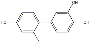 2'-Methyl-1,1'-biphenyl-3,4,4'-triol Struktur