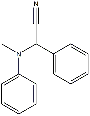 Phenyl(N-methylanilino)acetonitrile Struktur