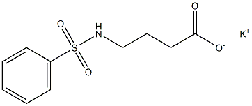 4-(Phenylsulfonylamino)butanoic acid potassium salt Struktur