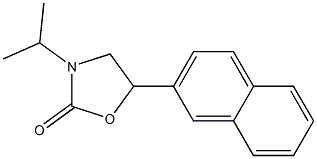 3-(1-Methylethyl)-5-[naphthalen-2-yl]oxazolidin-2-one Struktur