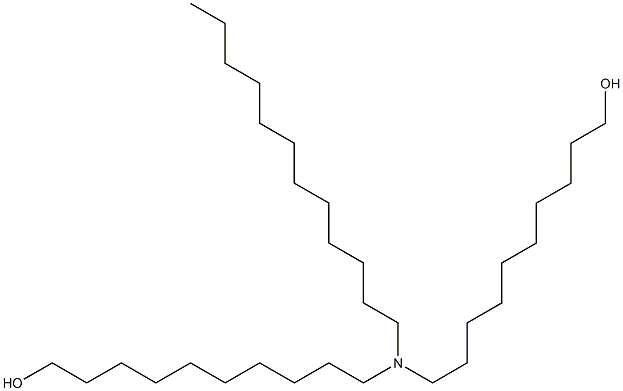 10,10'-(Dodecylimino)bis(1-decanol) Struktur