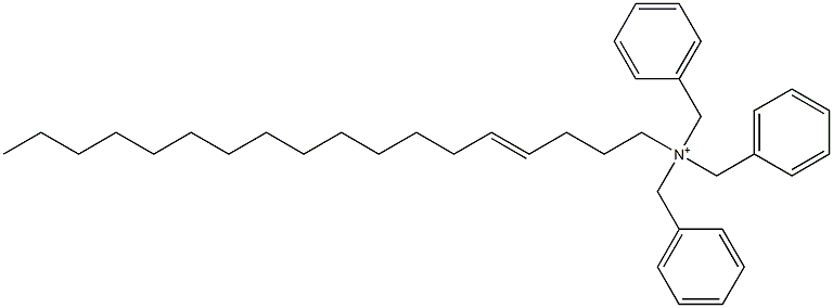 (4-Octadecenyl)tribenzylaminium Struktur