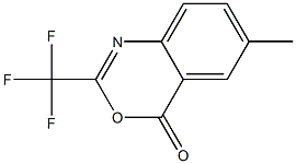 2-Trifluoromethyl-6-methyl-4H-3,1-benzoxazin-4-one Struktur