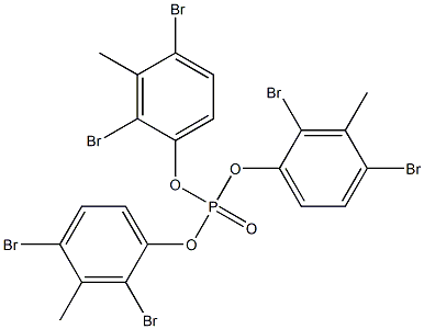 Phosphoric acid tris(2,4-dibromo-3-methylphenyl) ester Struktur