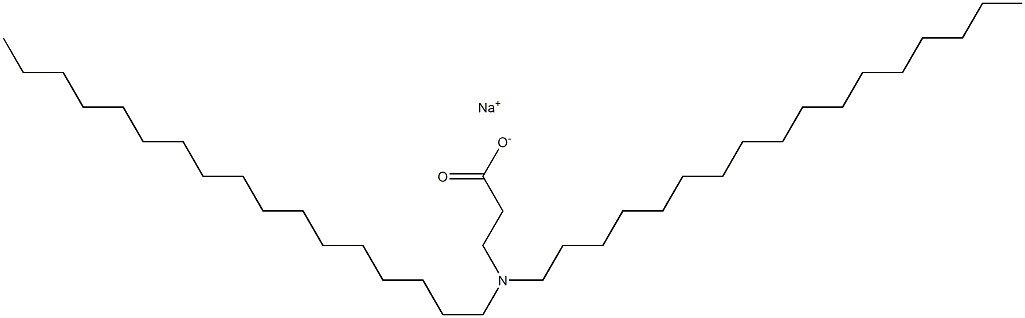 3-(Diheptadecylamino)propanoic acid sodium salt Struktur