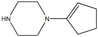 1-(1-Cyclopentenyl)piperazine Struktur