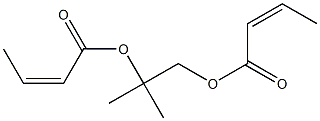 Bis[(Z)-2-butenoic acid]1,1-bis(hydroxymethyl)ethylene ester Struktur