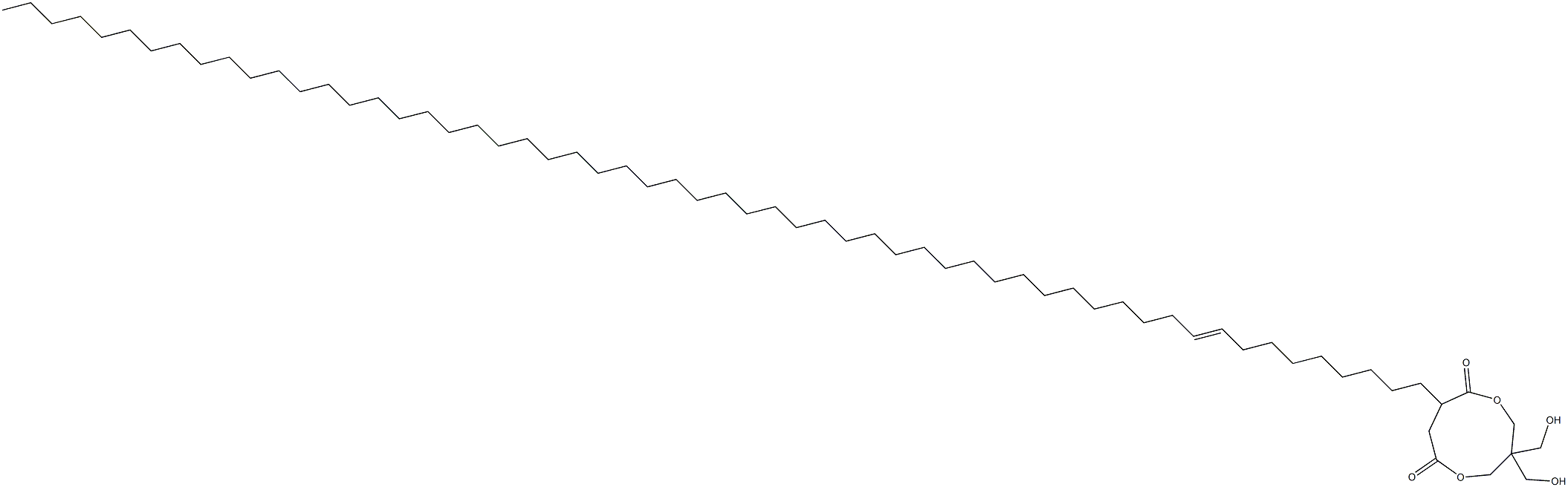 3,3-Bis(hydroxymethyl)-8-(9-octapentacontenyl)-1,5-dioxacyclononane-6,9-dione Struktur