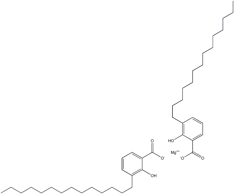 Bis(3-tetradecylsalicylic acid)magnesium salt Struktur