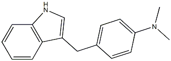 N,N-Dimethyl-4-[(1H-indol-3-yl)methyl]aniline Struktur