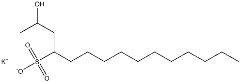 2-Hydroxypentadecane-4-sulfonic acid potassium salt Struktur