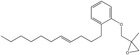 2-(4-Undecenyl)phenyl 2-methylglycidyl ether Struktur