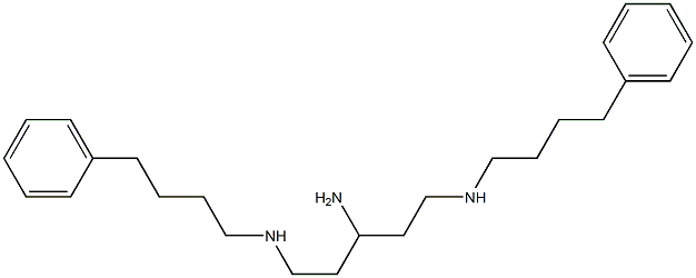 N,N''-Bis(4-phenylbutyl)pentane-1,3,5-triamine Struktur