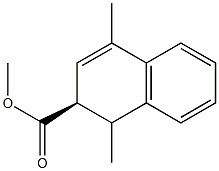 (S)-2,4-Dimethyl-1,2-dihydronaphthalene-2-carboxylic acid methyl ester Struktur