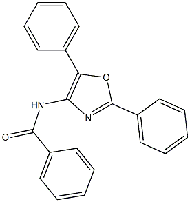 N-(2-Phenyl-5-phenyl-4-oxazolyl)benzamide Struktur