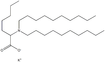 2-(Didecylamino)heptanoic acid potassium salt Struktur