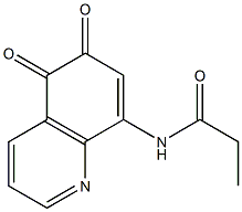 8-[Propionylamino]quinoline-5,6-dione Struktur