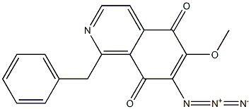 7-Azido-6-methoxy-1-(benzyl)isoquinoline-5,8-dione Struktur