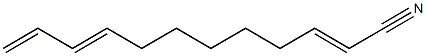 2,9,11-Dodecatrienenitrile Struktur