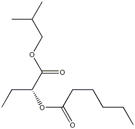 [R,(+)]-2-Hexanoyloxybutyric acid isobutyl ester Struktur